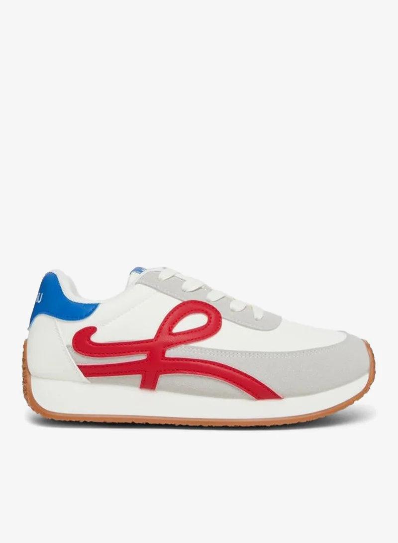Styli Women Retro Style Lace-Up Sneakers